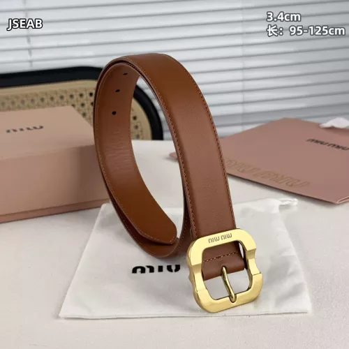 Replica MIU MIU AAA Quality Belts For Unisex #1365741 $48.00 USD for Wholesale