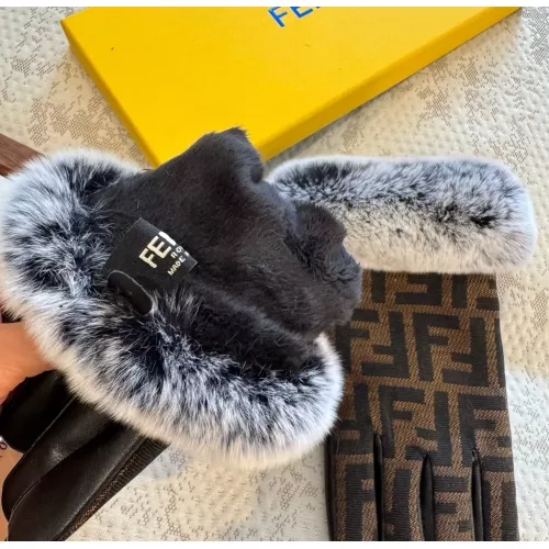 Replica Fendi Gloves For Women #1365835 $42.00 USD for Wholesale