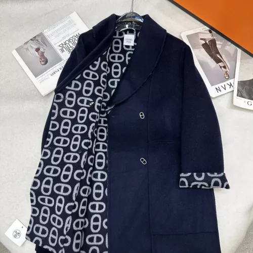 Replica Hermes Coat Long Sleeved For Women #1366336 $297.52 USD for Wholesale
