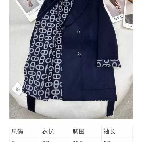 Replica Hermes Coat Long Sleeved For Women #1366336 $297.52 USD for Wholesale