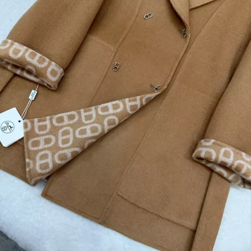 Replica Hermes Coat Long Sleeved For Women #1366337 $297.52 USD for Wholesale