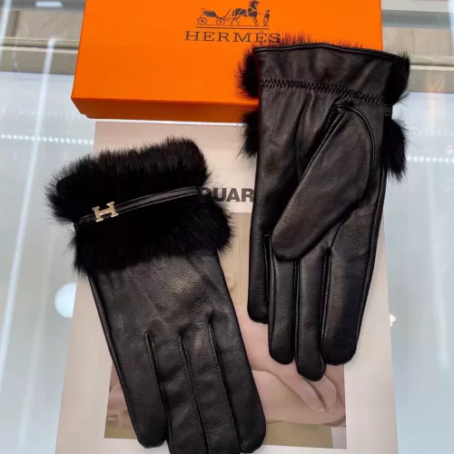 Replica Hermes Gloves For Women #1366432 $48.00 USD for Wholesale