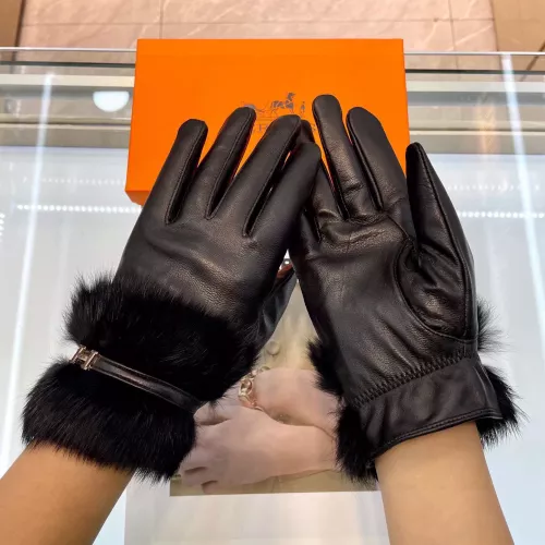 Replica Hermes Gloves For Women #1366432 $48.00 USD for Wholesale
