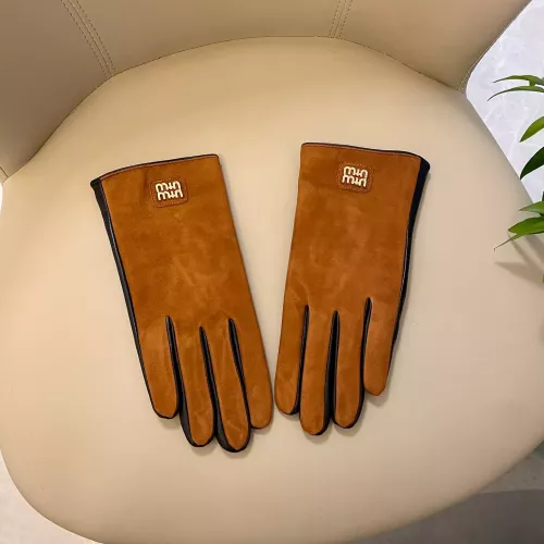 MIU MIU Gloves For Women #1366434 $48.00 USD, Wholesale Replica MIU MIU Gloves