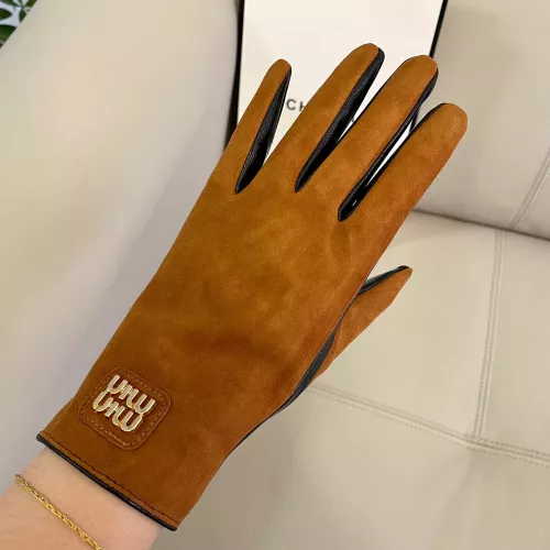 Replica MIU MIU Gloves For Women #1366434 $48.00 USD for Wholesale