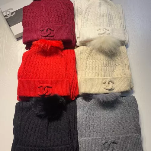 Replica Chanel Hat and Scarf Set #1366533 $68.00 USD for Wholesale