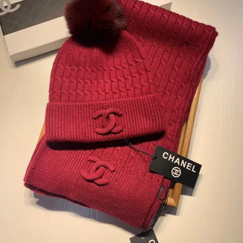 Chanel Hat and Scarf Set #1366535 $68.00 USD, Wholesale Replica Chanel Hat and Scarf and Glove Set