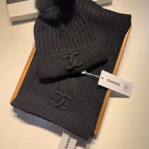 Chanel Hat and Scarf Set #1366537 $68.00 USD, Wholesale Replica Chanel Hat and Scarf and Glove Set