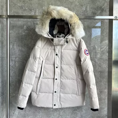 Replica Canada Goose Down Feather Coat Long Sleeved For Men #1366590 $160.00 USD for Wholesale