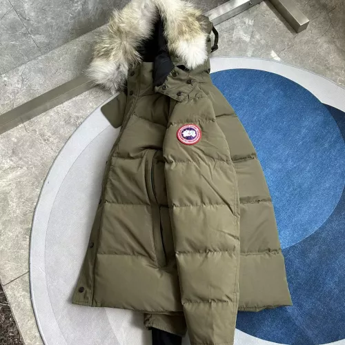 Replica Canada Goose Down Feather Coat Long Sleeved For Men #1366591 $160.00 USD for Wholesale