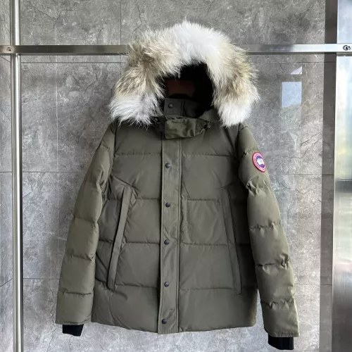 Replica Canada Goose Down Feather Coat Long Sleeved For Men #1366591 $160.00 USD for Wholesale
