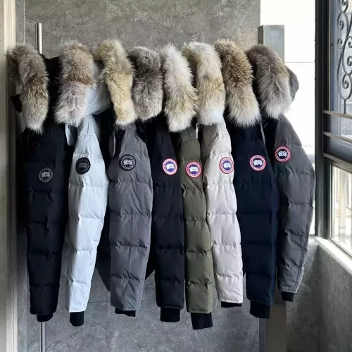 Replica Canada Goose Down Feather Coat Long Sleeved For Men #1366609 $160.00 USD for Wholesale