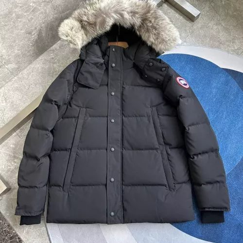 Replica Canada Goose Down Feather Coat Long Sleeved For Men #1366609 $160.00 USD for Wholesale
