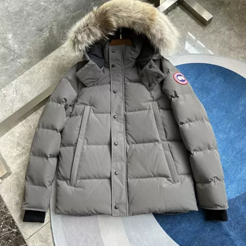 Replica Canada Goose Down Feather Coat Long Sleeved For Men #1366610 $160.00 USD for Wholesale