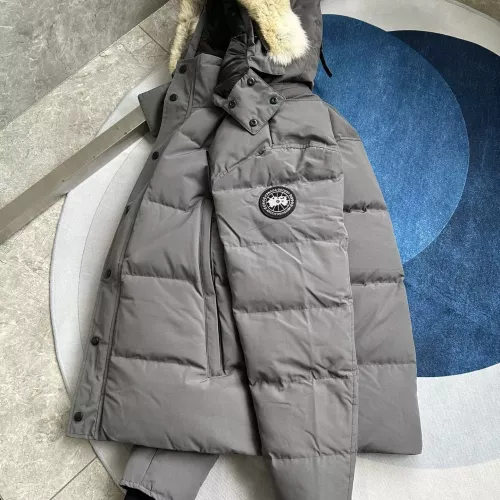 Replica Canada Goose Down Feather Coat Long Sleeved For Men #1366611 $160.00 USD for Wholesale