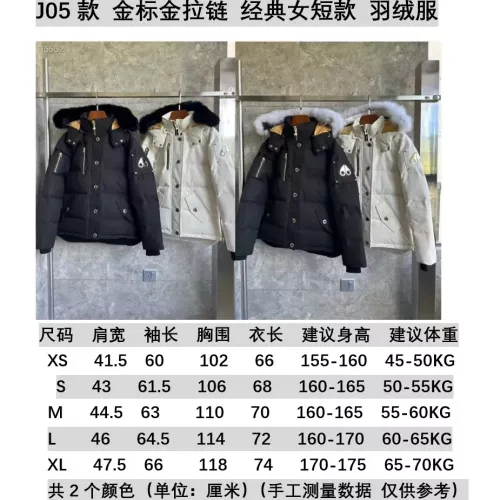 Replica Moose Knuckles Down Feather Coat Long Sleeved For Women #1366643 $192.00 USD for Wholesale