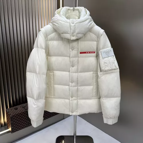 Prada Down Feather Coat Long Sleeved For Men #1366647 $225.00 USD, Wholesale Replica Prada Down Feather Coat
