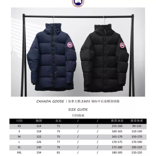 Replica Canada Goose Down Feather Coat Long Sleeved For Unisex #1366764 $192.00 USD for Wholesale