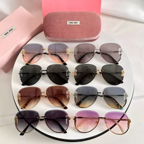 Replica MIU MIU AAA Quality Sunglasses #1367087 $60.00 USD for Wholesale