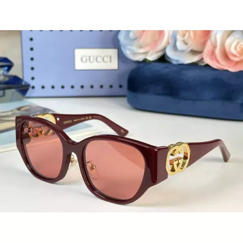 Gucci AAA Quality Sunglasses #1367181 $60.00 USD, Wholesale Replica Gucci AAA Quality Sunglasses