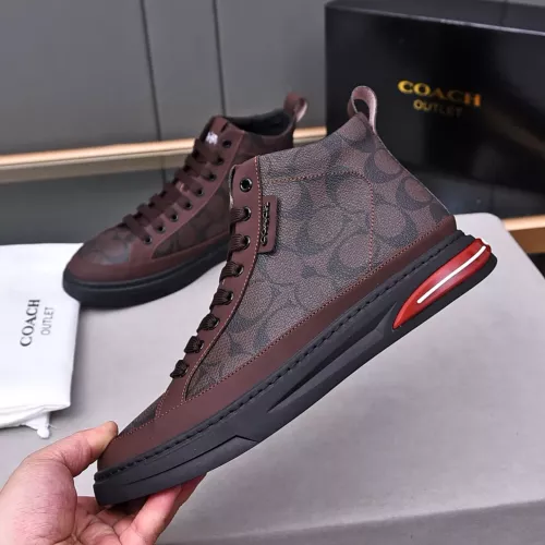 Replica Coach High Tops Shoes For Men #1367263 $85.00 USD for Wholesale