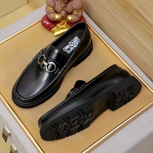 Replica Salvatore Ferragamo Leather Shoes For Men #1367302 $96.00 USD for Wholesale