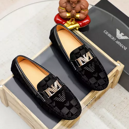 Armani Leather Shoes For Men #1367850 $72.00 USD, Wholesale Replica Armani Leather Shoes