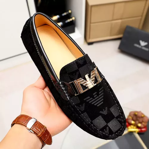 Replica Armani Leather Shoes For Men #1367850 $72.00 USD for Wholesale