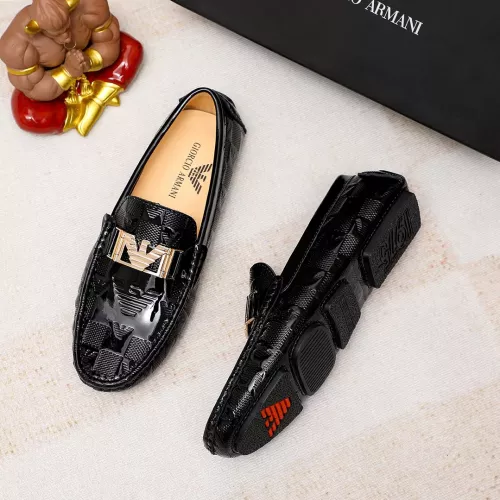 Replica Armani Leather Shoes For Men #1367852 $72.00 USD for Wholesale