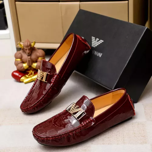 Replica Armani Leather Shoes For Men #1367853 $72.00 USD for Wholesale