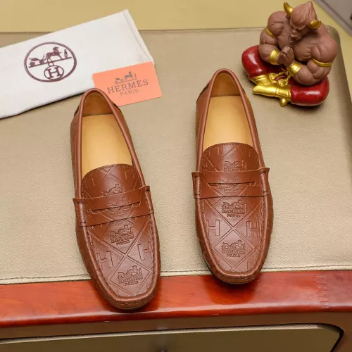 Hermes Leather Shoes For Men #1367854 $76.00 USD, Wholesale Replica Hermes Leather Shoes