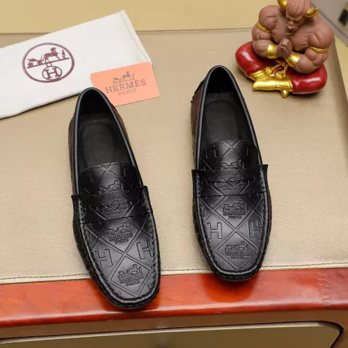 Hermes Leather Shoes For Men #1367855 $76.00 USD, Wholesale Replica Hermes Leather Shoes