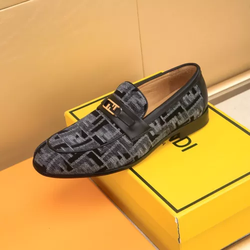 Replica Fendi Leather Shoes For Men #1367888 $88.00 USD for Wholesale