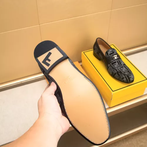 Replica Fendi Leather Shoes For Men #1367888 $88.00 USD for Wholesale