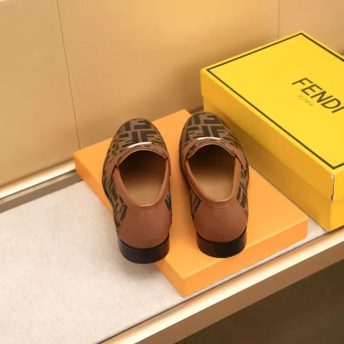 Replica Fendi Leather Shoes For Men #1367890 $88.00 USD for Wholesale