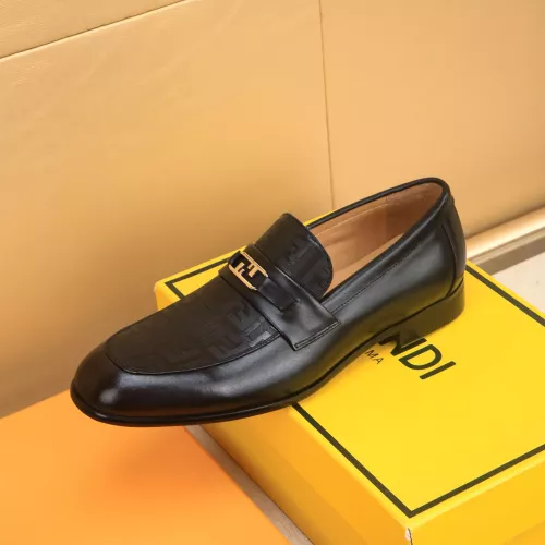Replica Fendi Leather Shoes For Men #1367893 $88.00 USD for Wholesale