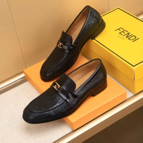 Replica Fendi Leather Shoes For Men #1367899 $88.00 USD for Wholesale
