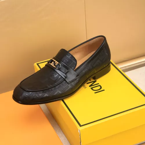 Replica Fendi Leather Shoes For Men #1367899 $88.00 USD for Wholesale