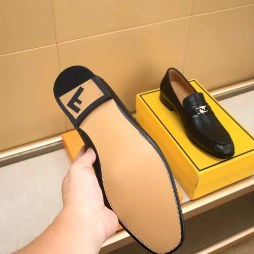 Replica Fendi Leather Shoes For Men #1367899 $88.00 USD for Wholesale