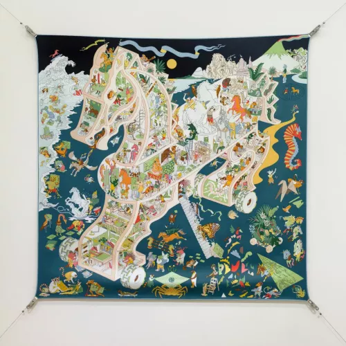 Hermes Silk Squares #1367901 $64.00 USD, Wholesale Replica Hermes Scarf