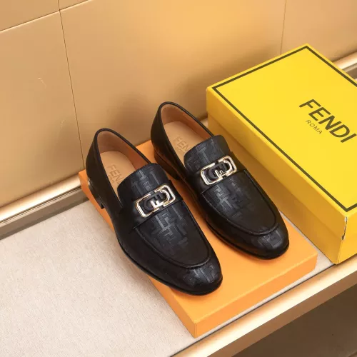 Replica Fendi Leather Shoes For Men #1367902 $88.00 USD for Wholesale