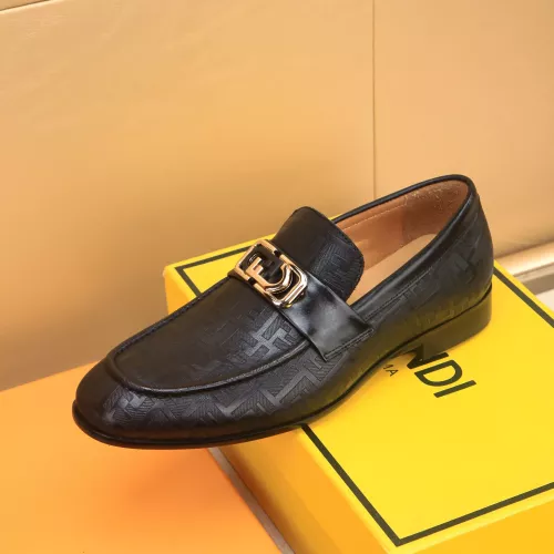 Replica Fendi Leather Shoes For Men #1367902 $88.00 USD for Wholesale