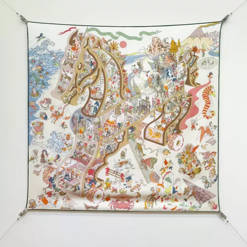 Hermes Silk Squares #1367904 $64.00 USD, Wholesale Replica Hermes Scarf