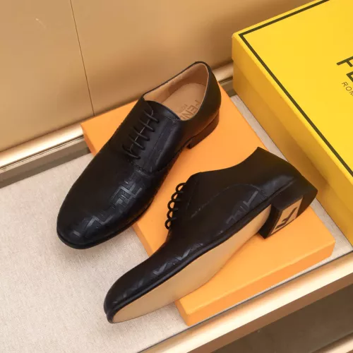 Replica Fendi Leather Shoes For Men #1367905 $88.00 USD for Wholesale