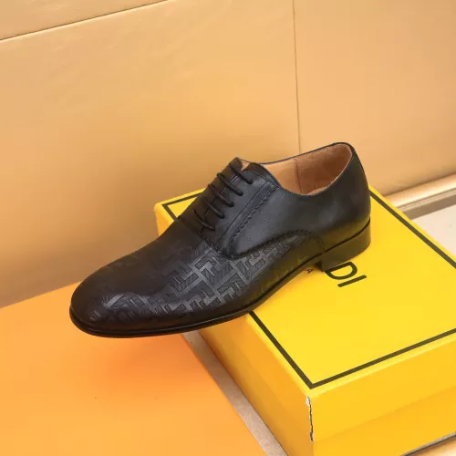 Replica Fendi Leather Shoes For Men #1367905 $88.00 USD for Wholesale