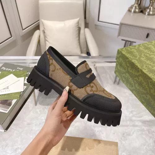Replica Gucci Oxfords Shoes For Women #1367924 $92.00 USD for Wholesale