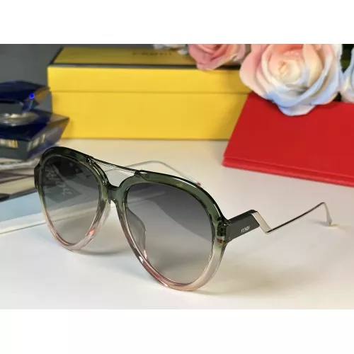 Fendi AAA Quality Sunglasses #1368201 $64.00 USD, Wholesale Replica Fendi AAA Quality Sunglasses