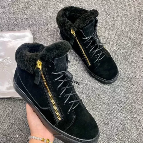 Replica Giuseppe Zanotti High Tops Shoes For Women #1368341 $100.00 USD for Wholesale