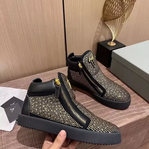 Replica Giuseppe Zanotti High Tops Shoes For Men #1368348 $105.00 USD for Wholesale