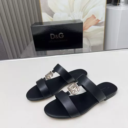 Dolce &amp; Gabbana D&amp;G Slippers For Women #1368537 $85.00 USD, Wholesale Replica Dolce &amp; Gabbana D&amp;G Slippers